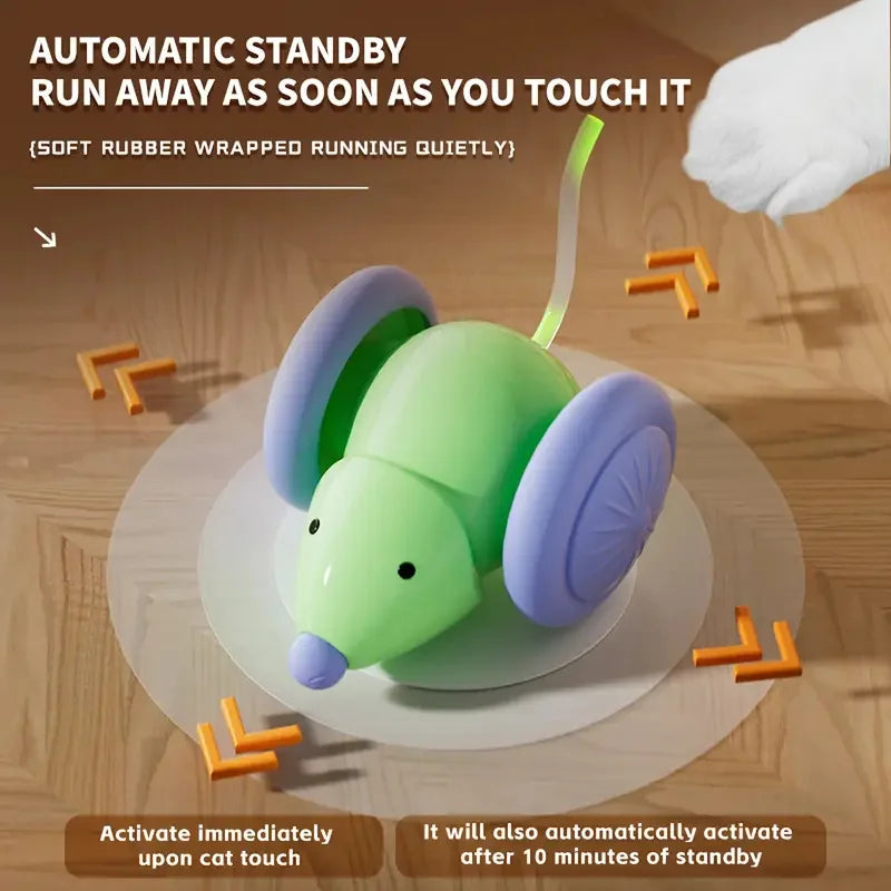 Smart Cat Toys Ball Automatic Interactive Pets Electric Rolling Teaser USB Rechargeable Kitty Moving Bouncing Ball Birthday Gift