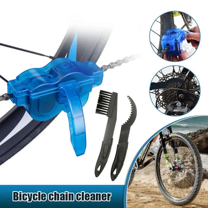 Chain Cleaner Cleaning Bicycle 3D Chain Brush Wash Tool Set MTB Bike Protection Oil Bike Chain for Mountain Cycling Accessories