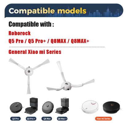 Side Brush Accessories For Xiaomi 1S For Roborock S5 S6 S5MAX S50 S60 S7Max S8 Pro Ultra E4 E5 Q5Pro Q8 Max T8 Robot Vacuum Part