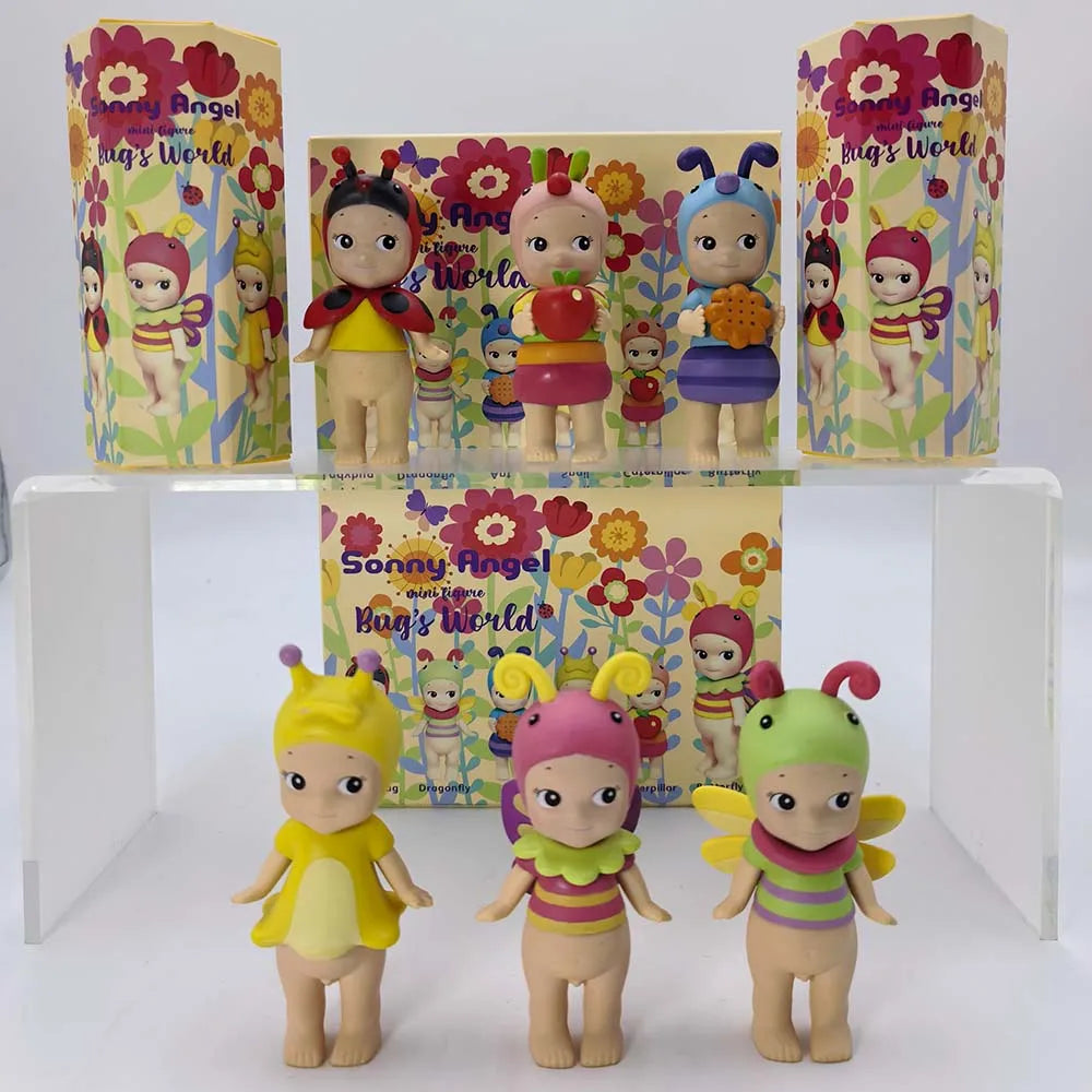 Sonny Angel Bug'S World Blind Box Ladybug Ant Snail Angel Cute Doll Mini Figure Anime Handmade Ornament Model Decor Toys Gift
