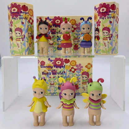 Sonny Angel Bug'S World Blind Box Ladybug Ant Snail Angel Cute Doll Mini Figure Anime Handmade Ornament Model Decor Toys Gift