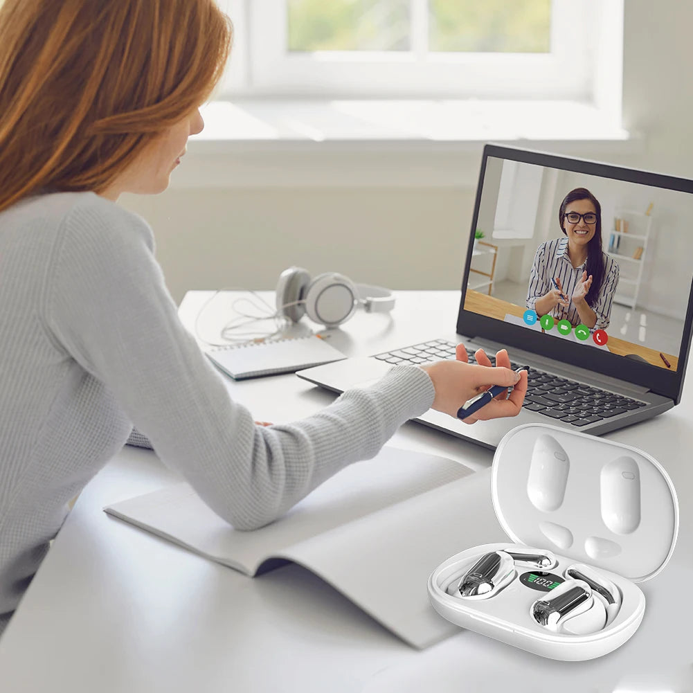 3-in-1 AI Translator Earbuds 144 Languages Noise Cancelling Bluetooth 5.3 Headset Instant Translator Smart Voice Real Time  ﻿