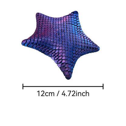3D Printed Articulated Starfish Stress Relief Toy Flexible Fidget Toy Movable Joints Decompression Toy Marine Animal Desk Decor