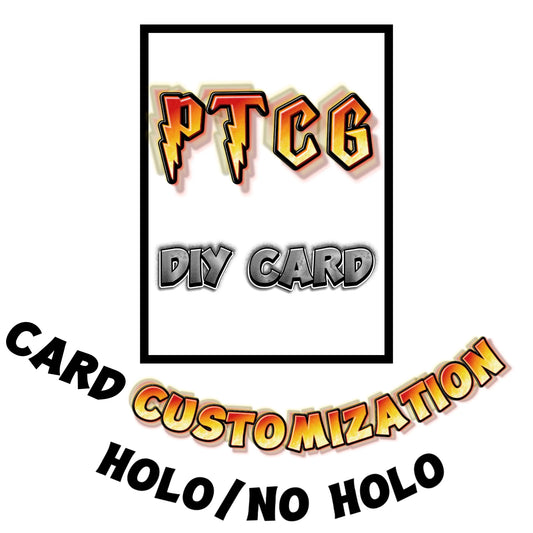 Custom Game Cards Foil/Regular Card DIY PTCG Personalized Cards Board Game Party Games Any Picture Black/Blue Core Card