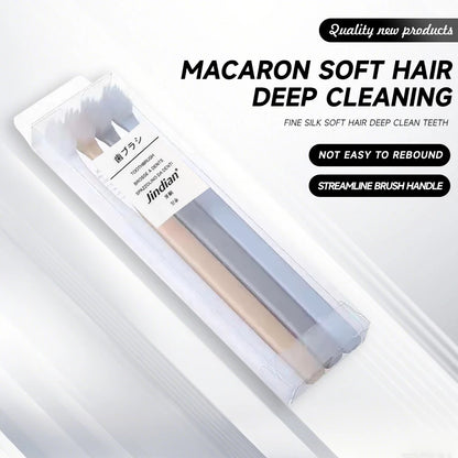 12-pack small head toothbrush, small brush head takes care of gums and mouth to remove stains, couple toothbrush,-