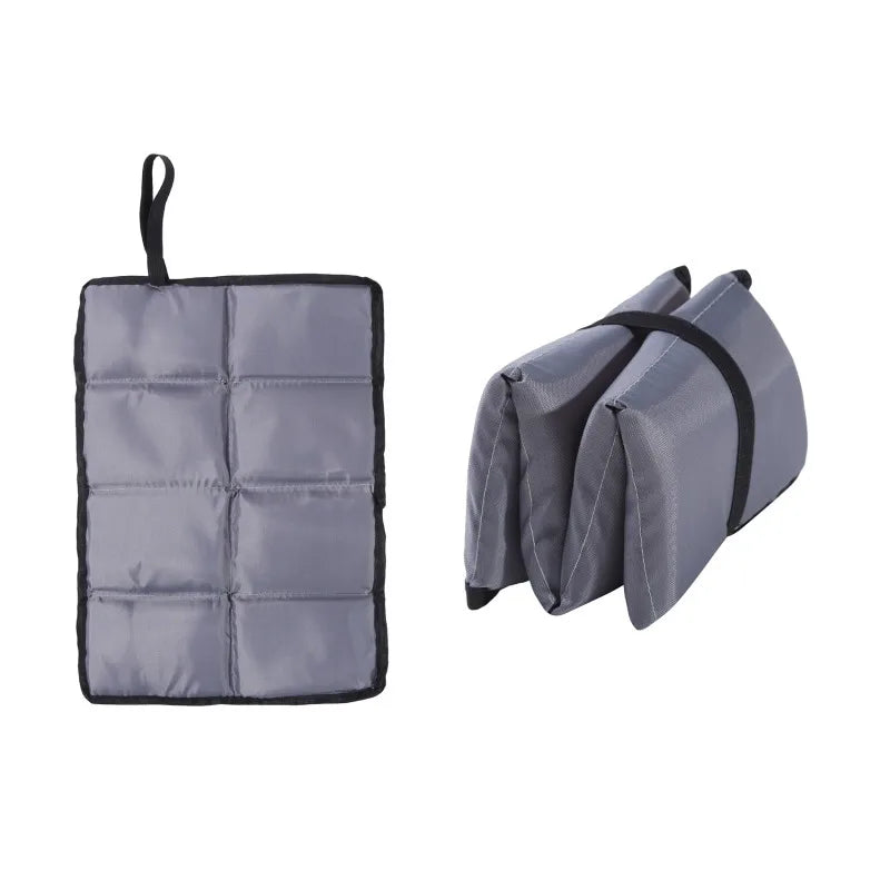 1pc Folding Camping Mat Portable Outdoor Oxford Cloth Waterproof Foam Sitting Prevent Dirty Hiking Small Seat Pads