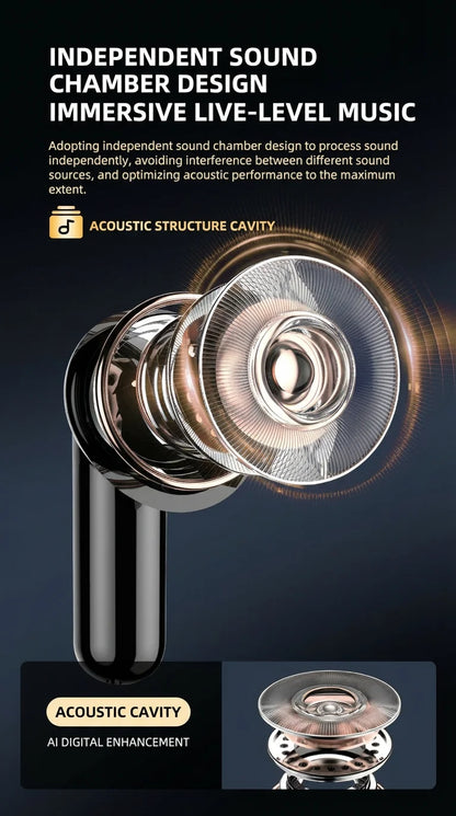 KaiAqua Original Noise-Cancelling TWS Earbuds Bluetooth Lightweight Enhanced Sound Comfort Fit IPX5 Waterproof Sports Daily Use