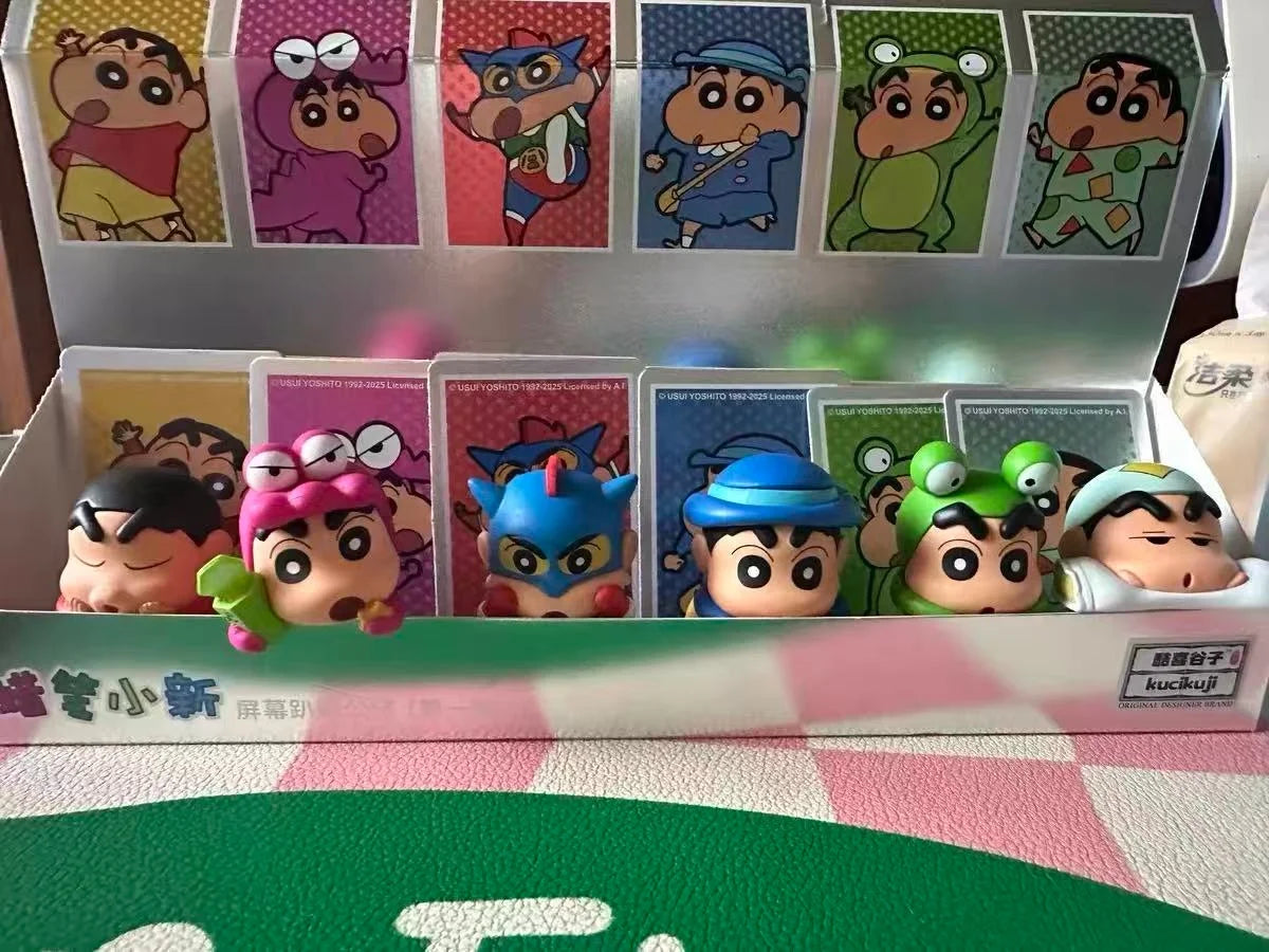 New Crayon Shin-Chan Blind Box Animation Figurine Hippers Mobile Phone Car Decoration Figurine Pendant Gift Anime Periphera Gift