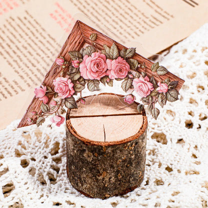 30 Pcs Flowers Corner Stickers PET sticker package DIY diary decoration sticker album scrapbooking Junk Journal