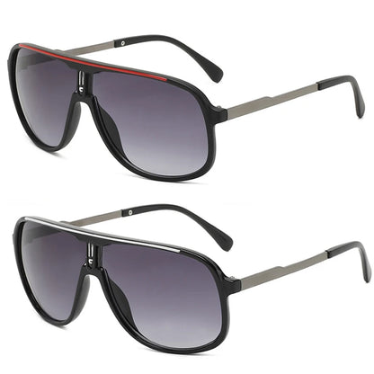 Men's Vintage-Inspired Fashion Fashion Glasses with Large Curved Frames - Perfect for Parties