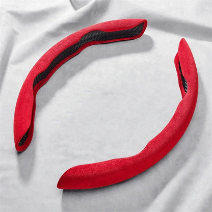 Suede Universal 38CM Car Steering Wheel Booster Cover Non-Slip Auto Interior Steer Protector Decoration Accessories