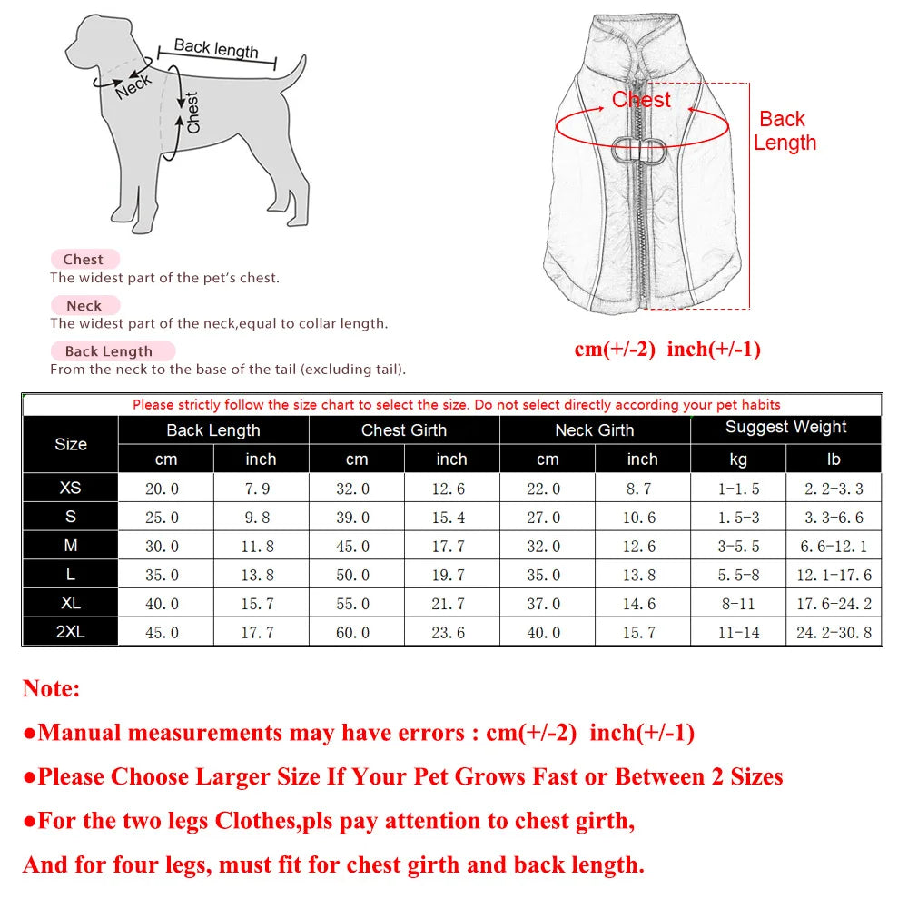 Winter Pet Dog Hiking Jacket Coat for Small Medium Dogs Cats Reflective Puppy Warm Clothes with D-ring Yorkshire Bulldog Apparel