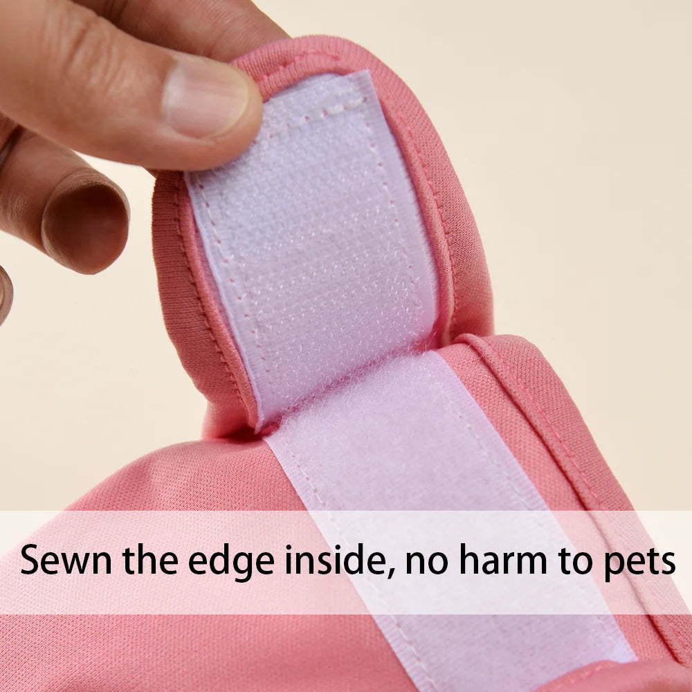 3Pcs Washable Female Dog Diapers Elastic Breathable Pet Nappies Reusable Pets Menstrual Period Panties For Small Medium Dogs Pug