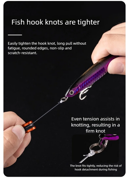 1pc/2pcs Alloy cable ring Fast line cutting Anti-slip Protect hands/fishing reel Tighten the leader knot fishing tools