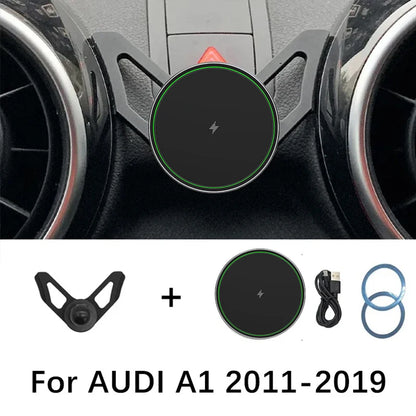 Magsaf Magnetic Car Phone Holder For Audi A1 Sportback 8XA 8XF 2011-2019 Wireless Charging Holder for Mobile iPhone 12 13 Pro