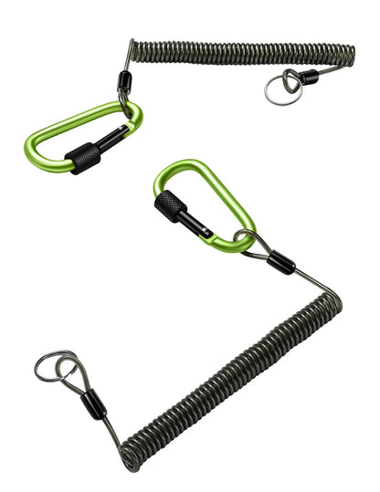 Durable Anti-Lost Lanyard 1/1.2/1.5/2.0m Telescopic Elastic Retention Rope Safety Spring Lanyard Rope Key Ring Chain Accessories