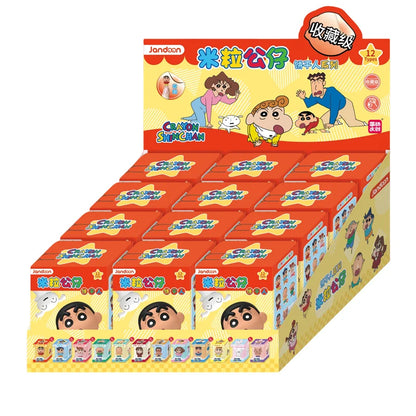 Crayon Shin-Chan Anime Figures Creative Peripheral Dinosaur Diary Baby Rice Grains Doll Model Blind Boxs Toys Children's Gifts
