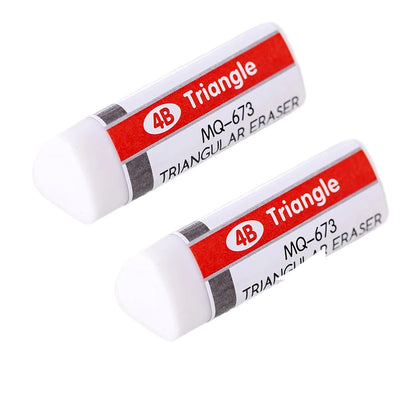 2-8-32 pcs Lytwtw's Stationery 4B Triangle Novelty Erasers Rubber Kawaii School Office Supplies Creative Eraser