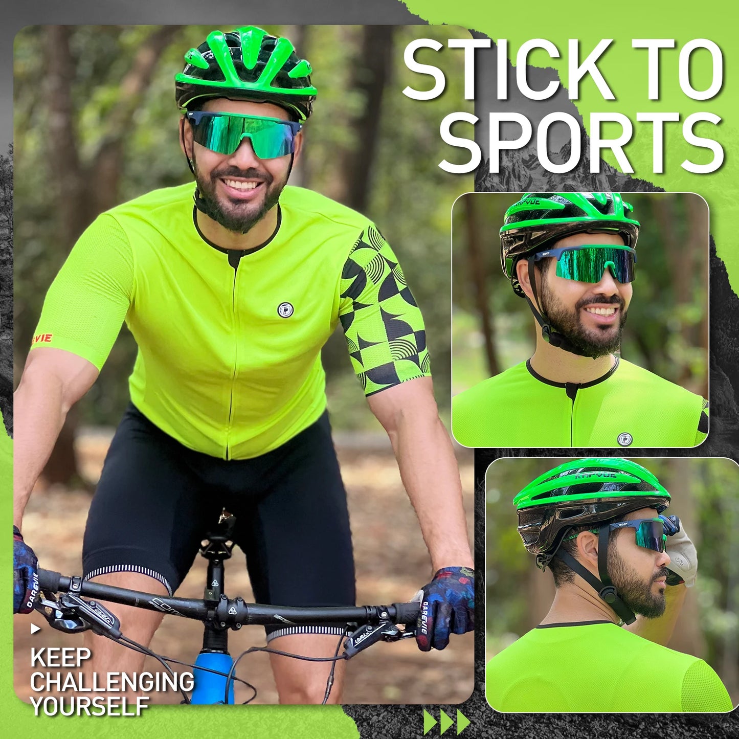 SCVCN Photochromic Cycling Glasses for Men Women Outdoor Sports Bicycle Sunglasses MTB Mountain Bike Goggles Road Eyewear UV400