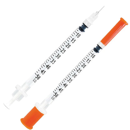 50pcs/10pcs/1pc 0.5ml Disposable Plastic Veterinary Syringes with Needles, Suitable for Pets and Farm Animals; Syringes