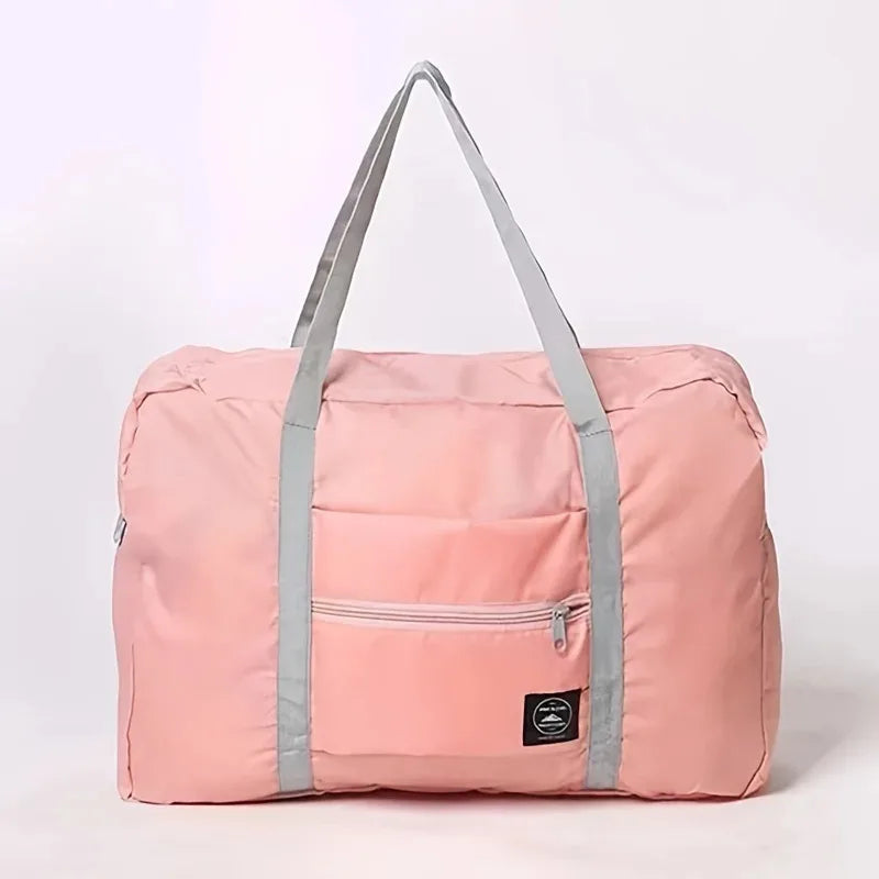 Portable and lightweight travel luggage bag, large capacity sports and fitness bag, foldable handheld boarding bag