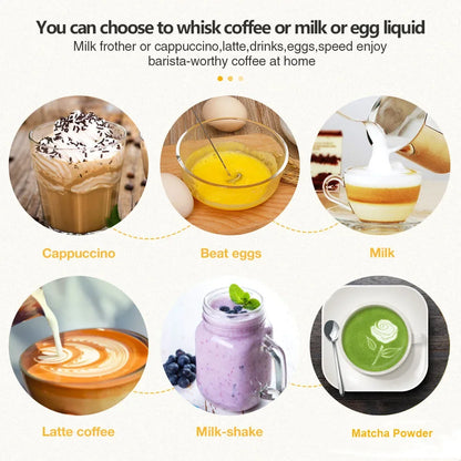 2026 NEW HOT stainless steel high-speed milk frother, coffee frother multi-purpose suitable for coffee households And baking use