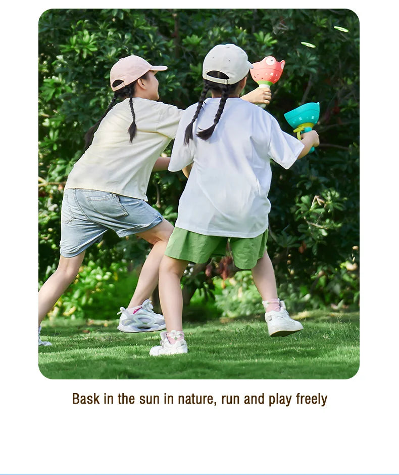Flying Saucer Disc Launcher Kids Flying Toys Pull String UFO Throw Catch Outdoor Sport Propeller Children Toys Gift For Boy Girl