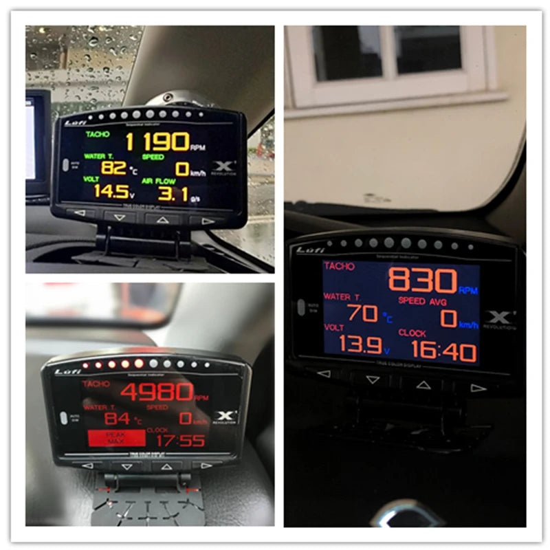 Original Lufi X1 revolution OBD OBD2 meter Smart Digital Multi English Version Gauge for car