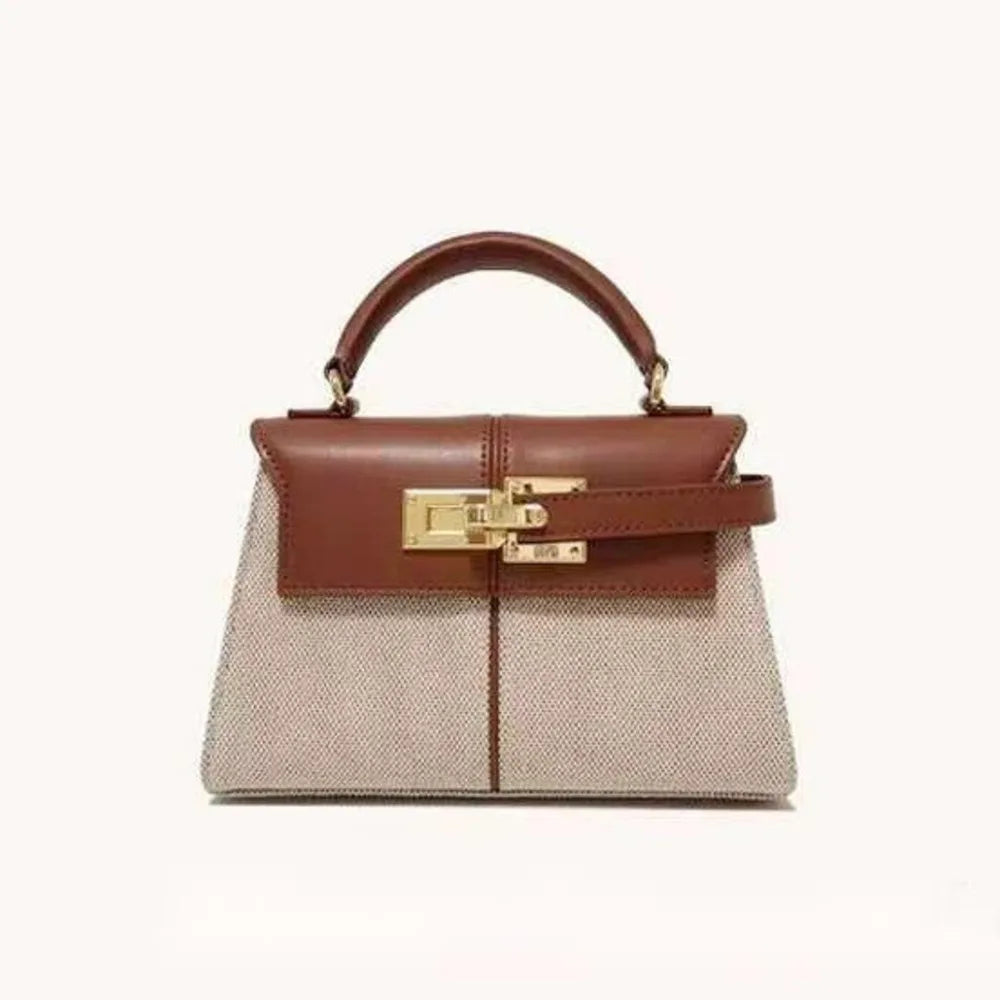2025 Trapezoidal Leather Women's Bag Versatile Fashion Niche Handbag Top-handle Bags на сумки плечо кожаная sac de luxe femme
