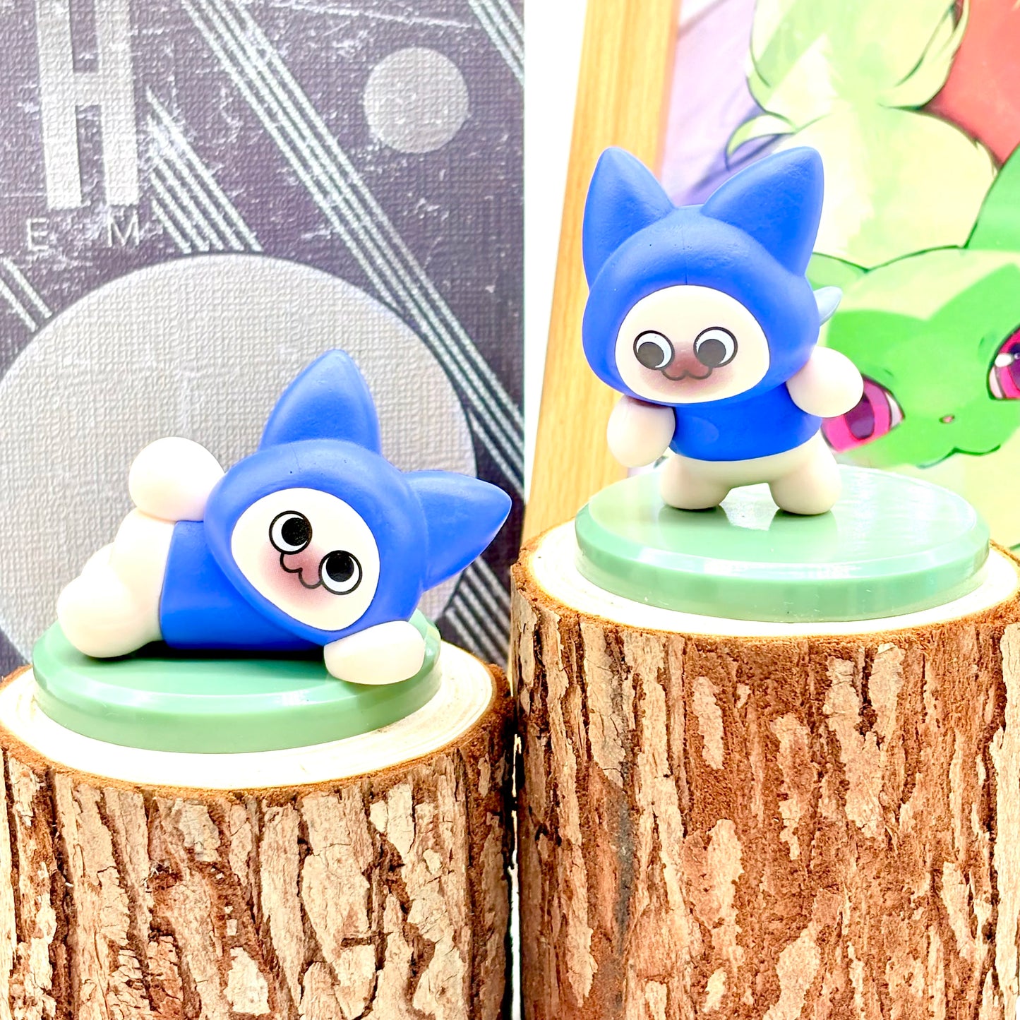 Anime Games Monster Hunter Action Figure Blue Cat Felyne Figurine Model Toy Collect Decorates Gifts 6 Styles