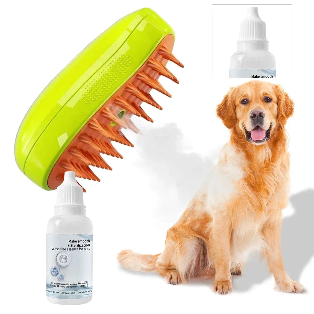 3-5pcs Cat Steam Brush Wash Free Essence Hair Serum Animal Grooming Essence Cat Dog Depilation for Cat Steamy Brush Pet Cleaning