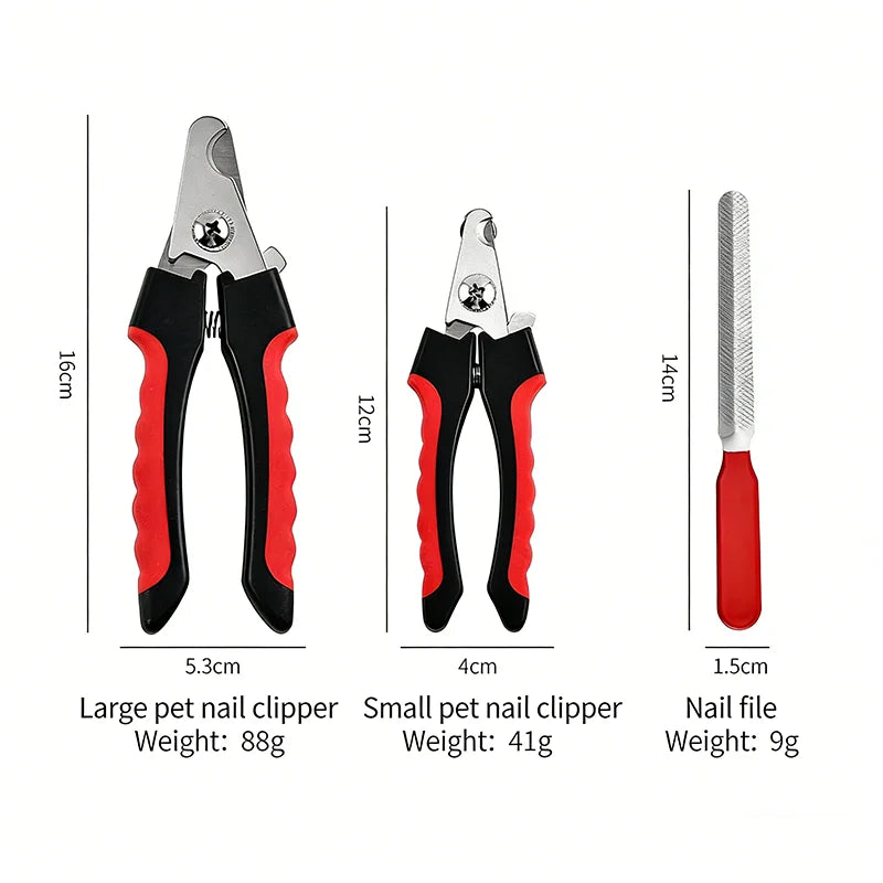 Stainless Steel Pet Nail Clippers Multifunctional Dog Cat Claw Cutter Grooming Tool For All Breed Dog Cat Pet Grooming Accessori
