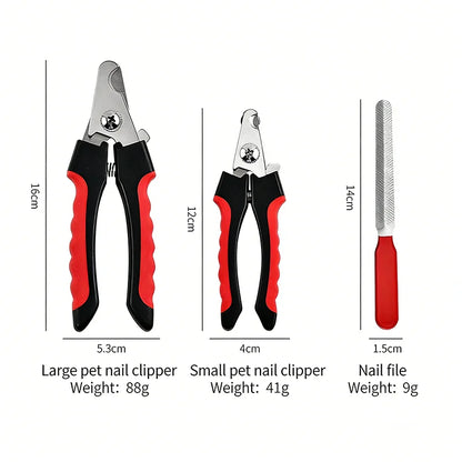 Stainless Steel Pet Nail Clippers Multifunctional Dog Cat Claw Cutter Grooming Tool For All Breed Dog Cat Pet Grooming Accessori