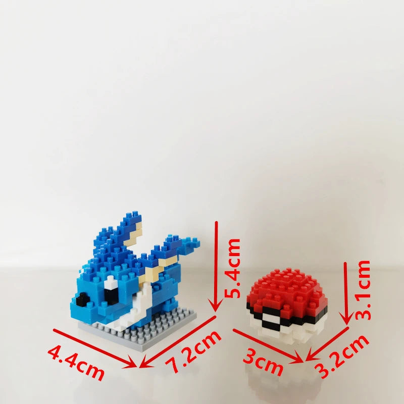 75 Style Building Blocks Assembly Anime Picachu Charizard Doll Blastoise Bulbasaur Gengar Bricks Figures Toy for Kid Gift