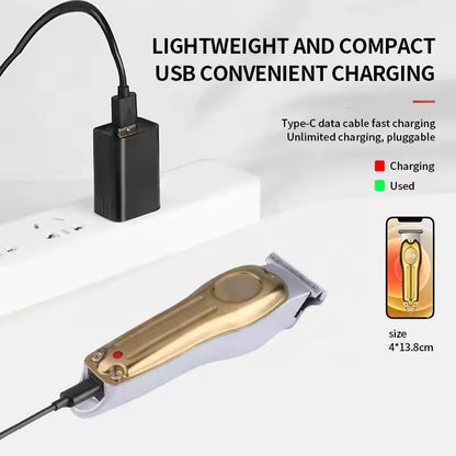 Kemei KM-679 Professional Hair Trimmer Electric Hair Clipper Men's Rechargeable Barber Cordless Cutting Machine for Bareheaded