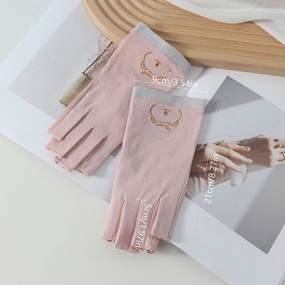 1 Pair Anti UV Nail Gloves UV Gel Shield Glove Fingerless Manicure Nail Art Tools LED Lamp Nails Dryer Radiation Hand