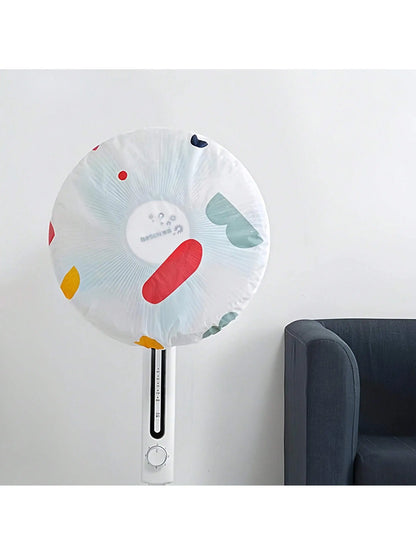 2-Pack Fan Dust Cover, Universal Full Cover Round Standing Fan Protector, Suitable for Schools, Offices, Homes, Travel, Storage