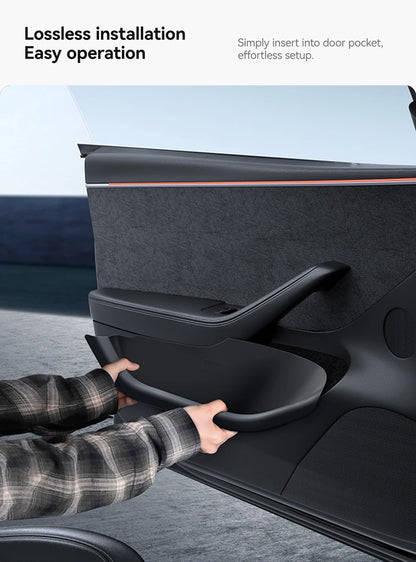 YZ For Tesla Model Y Juniper Model 3 Highland Door Side Storage Box Full-Cover Front and Rear Interior Storage Box Accessories