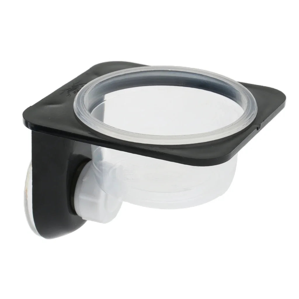 Reptiles & Amphibians Lizard Gecko Suction Cup Feed Bowls Food Container with Bowl for Reptile Food and Water Feeding