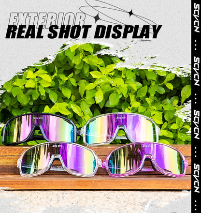 SCVCN Cycling Glasses Outdoor Sports Bicycle Sunglasses UV400 Running Eyewear Men MTB Cycling Sunglasses Road Bike Glasses