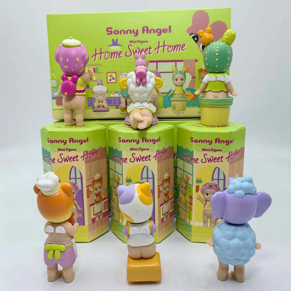 Sonny Angel Mini Figure Home Sweet Home Series Blind Box  Model Anime Doll Desktop Ornament Decor Toy Girl Birthday Gift