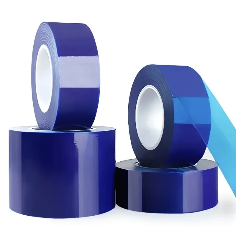 1pc Blue PE Wheel Rim Protector Film No-Residue Adhesive Aluminum Alloy Door & Window Self-Adhesive Tape Car Repair Patch Tool