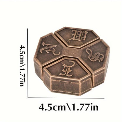 A classic intellectual metal puzzle toy, a difficult educational game toy for Christmas, Thanksgiving and birthday gifts