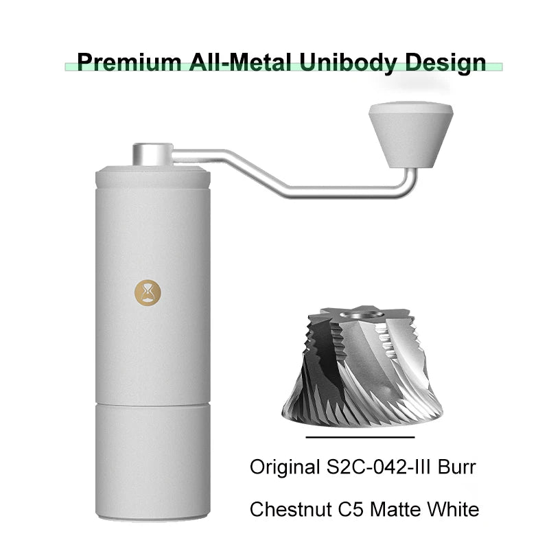 TIMEMORE Chestnut C5/C5ESP Manual Coffee Grinder Portable Espresso Grinder, 42mm S2C Burrs, 25g Capacity, Fine Adjustment