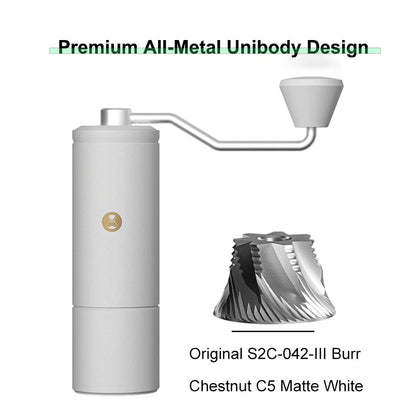 TIMEMORE Chestnut C5/C5ESP Manual Coffee Grinder Portable Espresso Grinder, 42mm S2C Burrs, 25g Capacity, Fine Adjustment