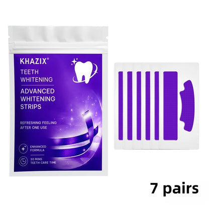7PCS Teeth Whitening Strips for Whiter-Looking Smile, Flexible Tooth Strips Easy to Apply for Daily Cosmetic Care