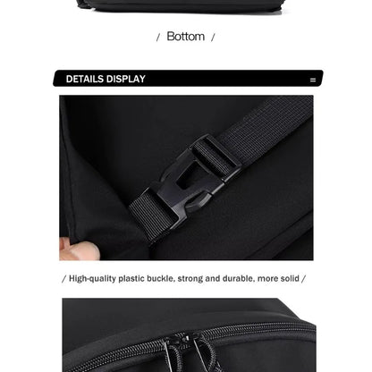 One 15 Inch Polyester Waterproof Solid Color Simple Men's Backpack Fashion Couple Student Computer Backpack