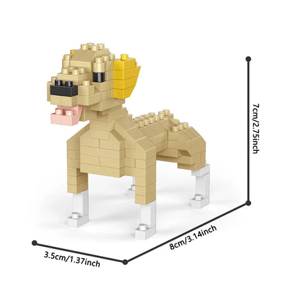 Knew Built Super Mini Dogs Dachshund Building Blocks Toys Kit: Corgi, Poodle & Entry-level Learning, Interactive Playtime, Gift