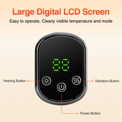 Cordless Heating Ankle Wrist Brace Vibration Massager Electric Hot Compress Massage Ankle Guard Wristband Hand Foot Protector