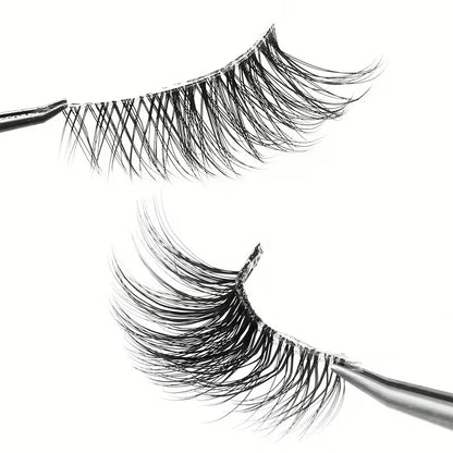 5 pairs Natural Look Curly Half Lashes-Add Volume and Definition to Your Eyes for Dating, Parties, and Stage Makeup-Half Lashes